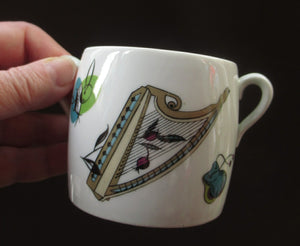 Royal Worcester 1960s Abstract Fiesta Pattern Rare Porcelain
