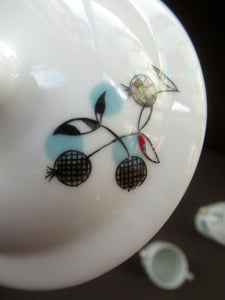 Royal Worcester 1960s Abstract Fiesta Pattern Rare Porcelain