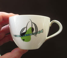 Load image into Gallery viewer, Royal Worcester Porcelain Trio Cup, Saucer, Side Plate Rare Fiesta Patern 1960s
