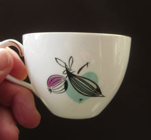 Load image into Gallery viewer, Royal Worcester Porcelain Trio Cup, Saucer, Side Plate Rare Fiesta Patern 1960s
