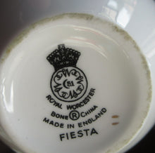 Load image into Gallery viewer, Royal Worcester Porcelain Trio Cup, Saucer, Side Plate Rare Fiesta Patern 1960s
