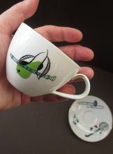 Load image into Gallery viewer, Royal Worcester Porcelain Trio Cup, Saucer, Side Plate Rare Fiesta Patern 1960s
