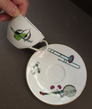 Load image into Gallery viewer, Royal Worcester Porcelain Trio Cup, Saucer, Side Plate Rare Fiesta Patern 1960s
