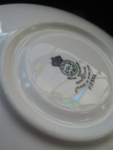Royal Worcester Porcelain Trio Cup, Saucer, Side Plate Rare Fiesta Patern 1960s