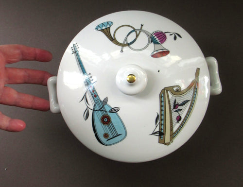 1960s Royal Worcester Serving Dish Tureen Fiesta Pattern