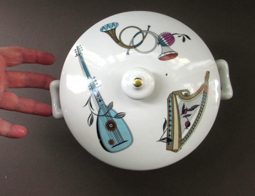 1960s Royal Worcester Serving Dish Tureen Fiesta Pattern