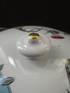 1960s Royal Worcester Serving Dish Tureen Fiesta Pattern