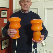 Load image into Gallery viewer, 1970s French Table Lamp by Vianne V V Glass. Holmegaard Style
