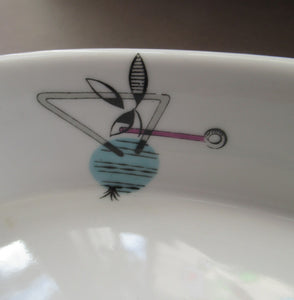 1960s Royal Worcester Oval Open Serving Dish Rare Fiesta Pattern