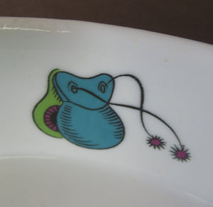 1960s Royal Worcester Oval Open Serving Dish Rare Fiesta Pattern