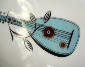 1960s Royal Worcester Oval Open Serving Dish Rare Fiesta Pattern