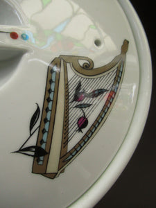 1960s Royal Worcester Fiesta Pattern Lidded Serving Bowl or Tureen