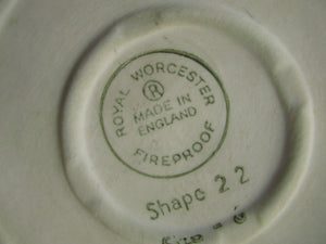 1960s Royal Worcester Fiesta Pattern Lidded Serving Bowl or Tureen