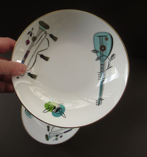 Royal Worcester Shallow Bowl Pudding Bowl 1960s Fiesta Pattern