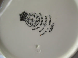 Royal Worcester Shallow Bowl Pudding Bowl 1960s Fiesta Pattern