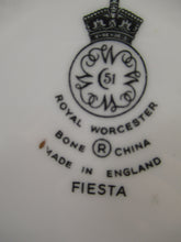 Load image into Gallery viewer, Royal Worcester Shallow Bowl Pudding Bowl 1960s Fiesta Pattern
