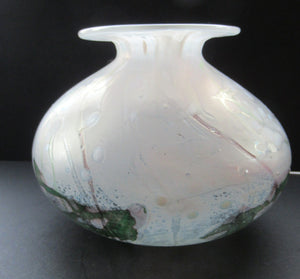 MIchael Harris Vintage Isle of Wight White Globular Vase