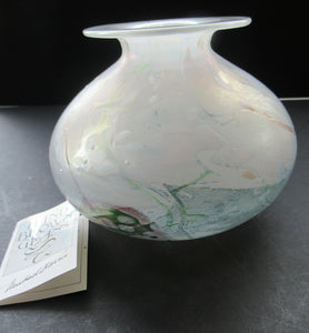 MIchael Harris Vintage Isle of Wight White Globular Vase