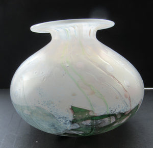 MIchael Harris Vintage Isle of Wight White Globular Vase