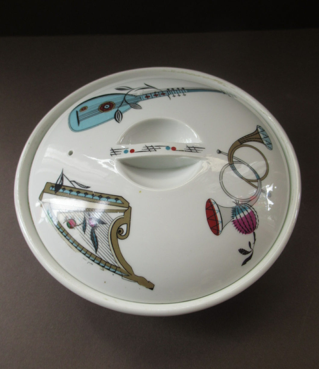 1960s Royal Worcester Serving Dish Tureen Fiesta Pattern