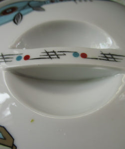 1960s Royal Worcester Serving Dish Tureen Fiesta Pattern