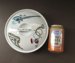 1960s Royal Worcester Serving Dish Tureen Fiesta Pattern