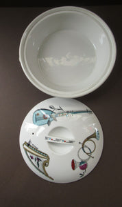 1960s Royal Worcester Serving Dish Tureen Fiesta Pattern