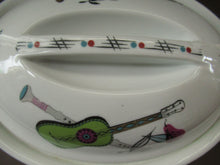Load image into Gallery viewer, 1960s Royal Worcester Oval Serving Lidded Dish Rare Fiesta Pattern
