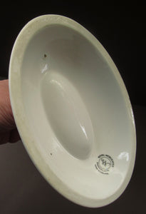 1960s Royal Worcester Oval Serving Lidded Dish Rare Fiesta Pattern
