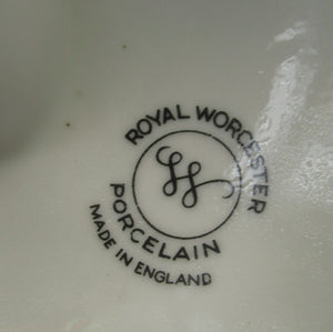 1960s Royal Worcester Oval Serving Lidded Dish Rare Fiesta Pattern