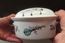 Load image into Gallery viewer, 1960s Royal Worcester Oval Serving Lidded Dish Rare Fiesta Pattern
