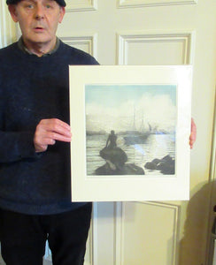 Kai Seligmann Colour Etching The Little Mermaid Langelinie