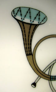 Royal Worcester 1960s Rare Fiesta Pattern Dessert Plate 
