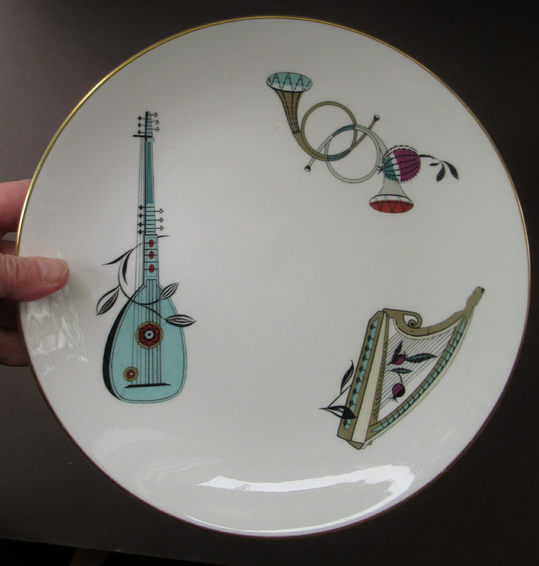 Royal Worcester 1960s Rare Fiesta Pattern DINNER Plate 