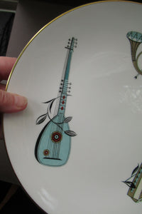 Royal Worcester 1960s Rare Fiesta Pattern DINNER Plate 