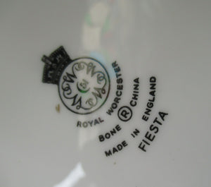Royal Worcester 1960s Rare Fiesta Pattern DINNER Plate 