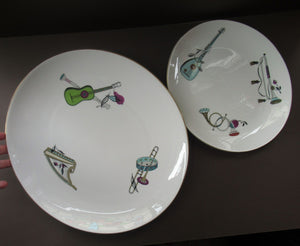 Large Royal Worcester Serving Platter: 1960s Fiesta Pattern