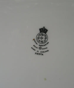 Large Royal Worcester Serving Platter: 1960s Fiesta Pattern