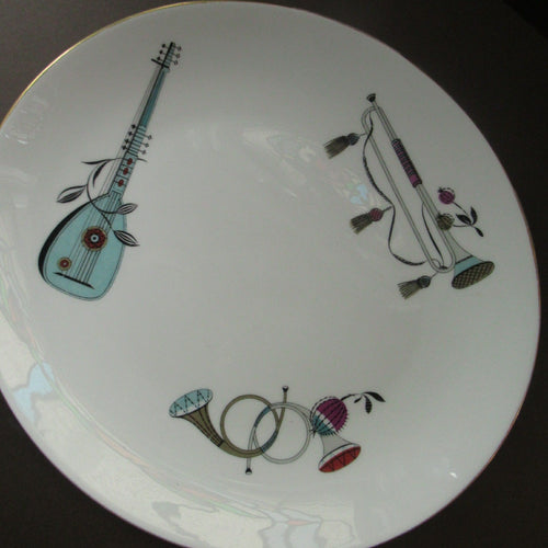 Large Royal Worcester Serving Platter: 1960s Fiesta Pattern