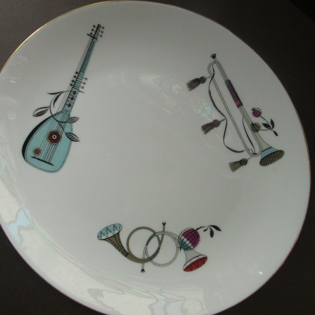 Large Royal Worcester Serving Platter: 1960s Fiesta Pattern