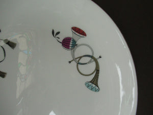 Large Royal Worcester Serving Platter: 1960s Fiesta Pattern
