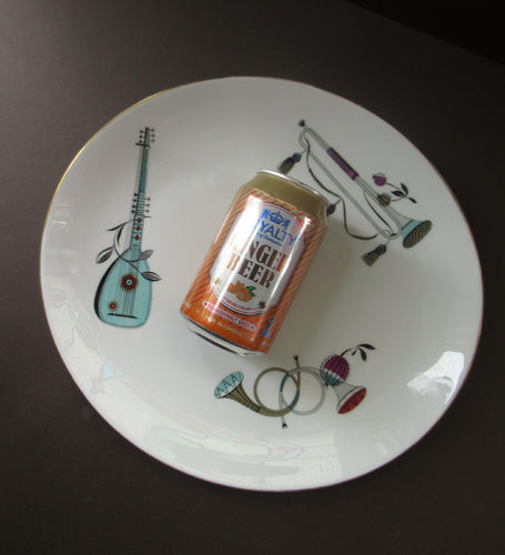 Large Royal Worcester Serving Platter: 1960s Fiesta Pattern