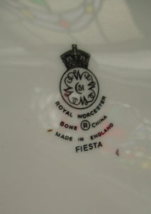 Large Royal Worcester Serving Platter: 1960s Fiesta Pattern