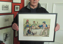 Load image into Gallery viewer, Antique GEORGIAN Satirical Print: Turkey in Danger or Mirror of 1806.
