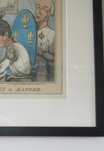 Load image into Gallery viewer, Antique GEORGIAN Satirical Print: The Allied Gourmands Taking a Luncheon; or the Turkey in Danger (1828)
