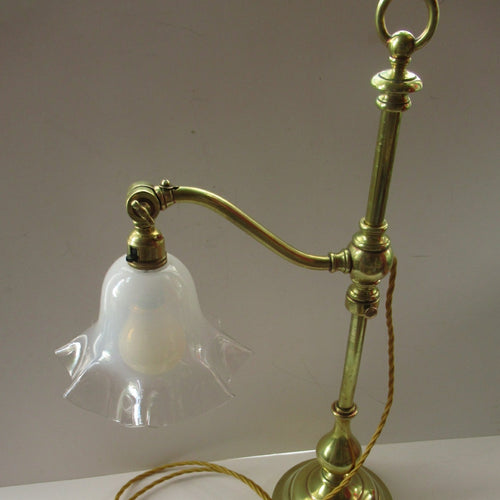 Antique Brass GEC Desk Lamp Pump Lamp Rewired