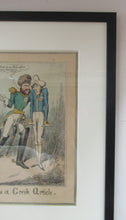 Load image into Gallery viewer, Antique GEORGIAN Satirical Print: Little Pickle; or, How to Decline a Greek Article (1830)
