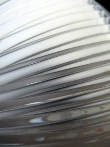 1920s GENUINE Glass Holophane Hanging Lamp Shade - complete with all original brass fittings