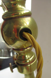 Antique Brass GEC Desk Lamp Pump Lamp Rewired