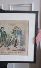 Load image into Gallery viewer, Antique GEORGIAN Satirical Print: Little Pickle; or, How to Decline a Greek Article (1830)
